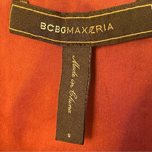 BCBGMaxAzria Deep Red Faux Wrap Dress, Special Event, Parties, Wedding Guest, S - Picture 5 of 8